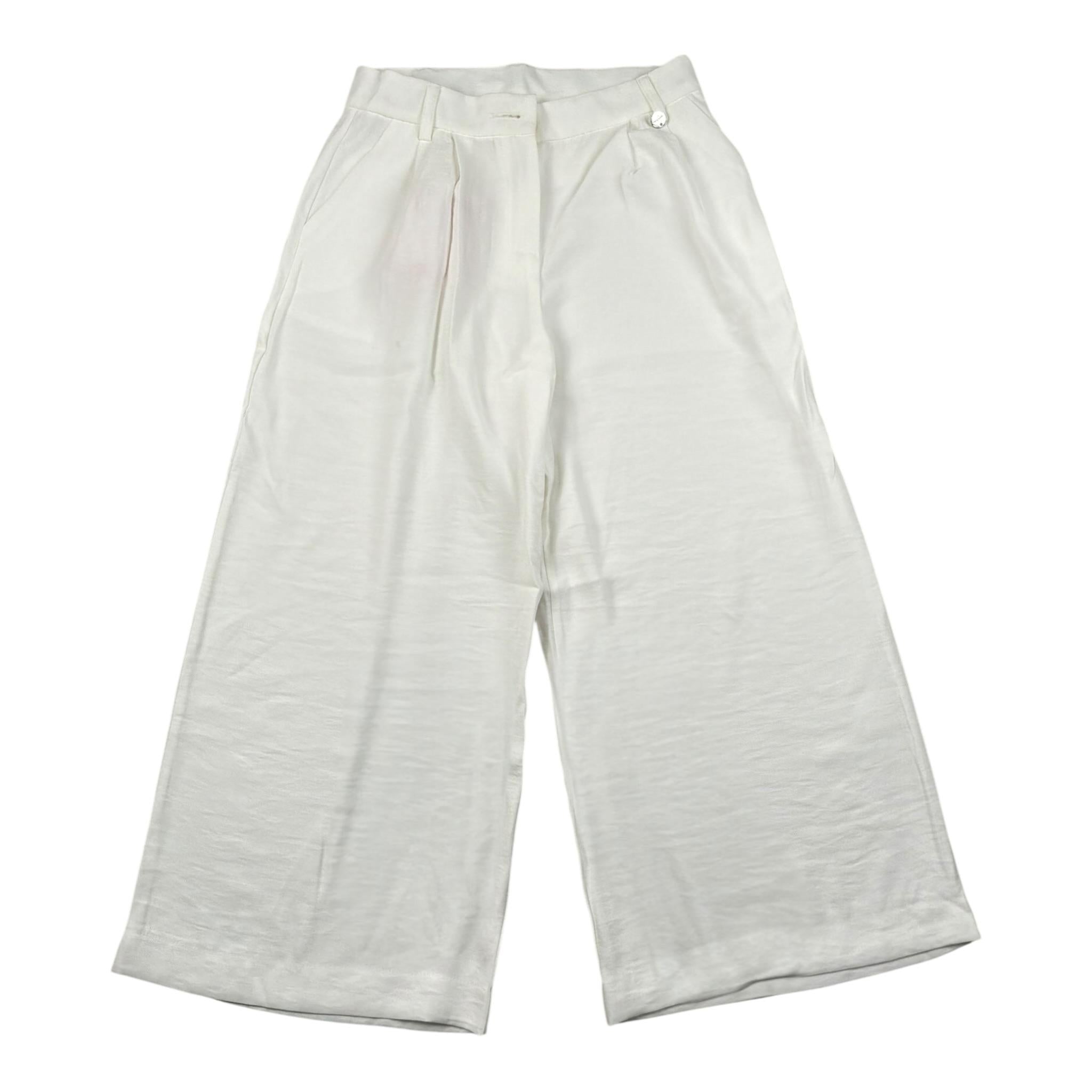 Imperial Pantalone Tinta Unita Modello Palazzo per Bambina PH11130G75 BIANCO IMPERIAL 