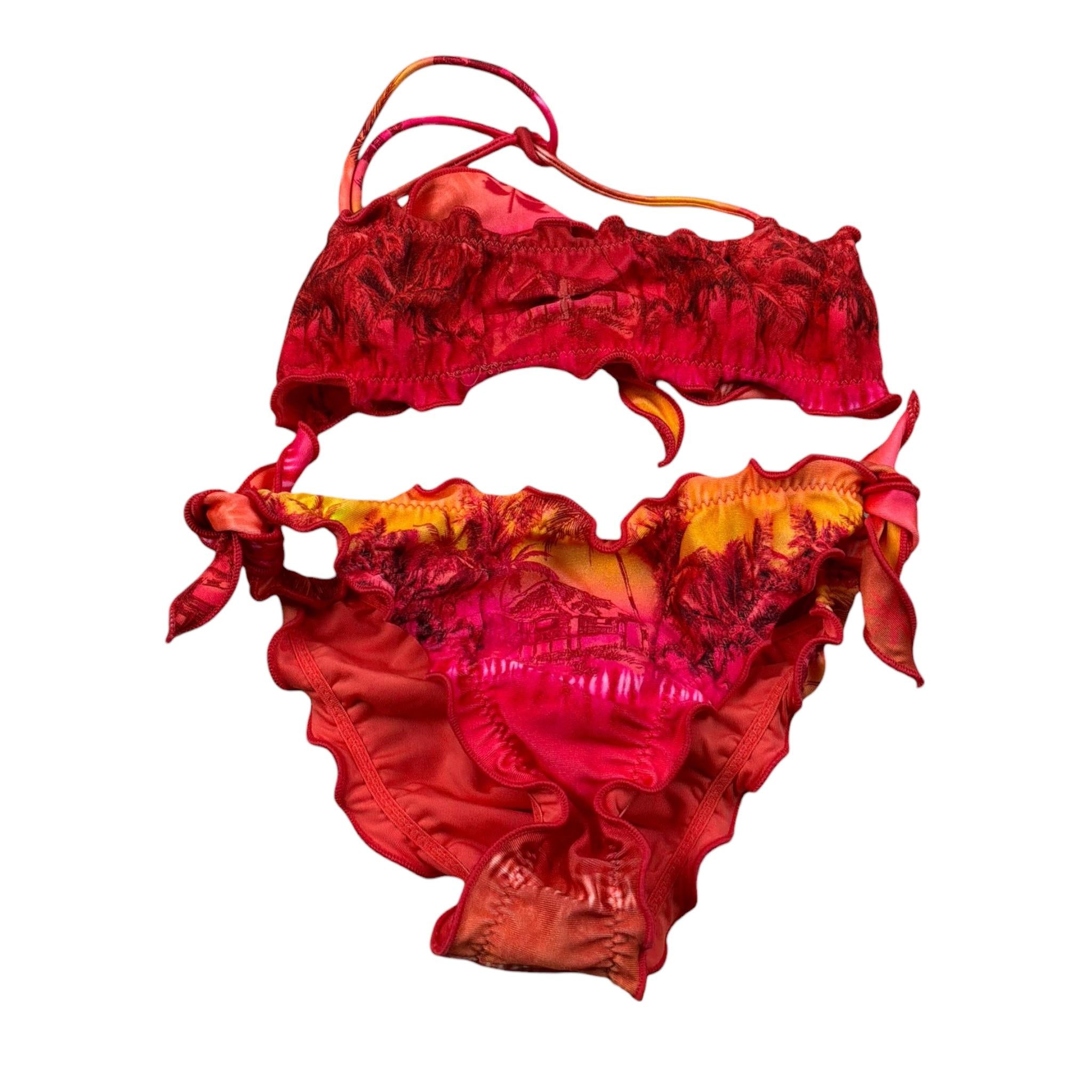 F**K Costume 2 Pezzi Fascia-Mutandina per Bambina FJ25G1E06BAX31 ARANCIONE F**K 