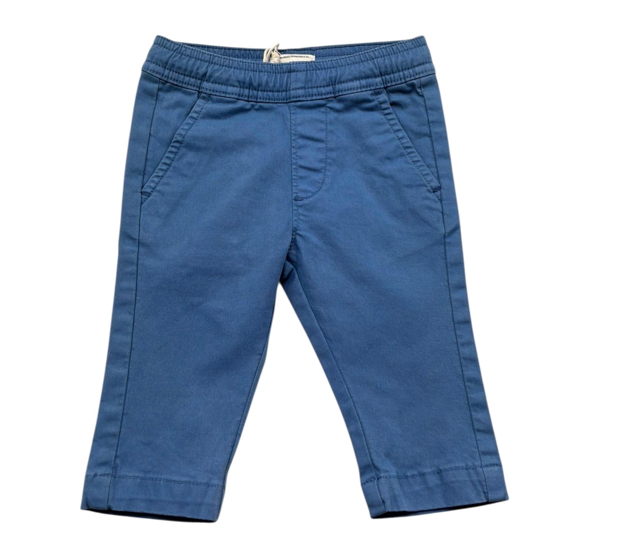 Trussardi Pantalone Tinta Unita con Elastico In Vita per Neonato TIP26086PA BLU TRUSSARDI 