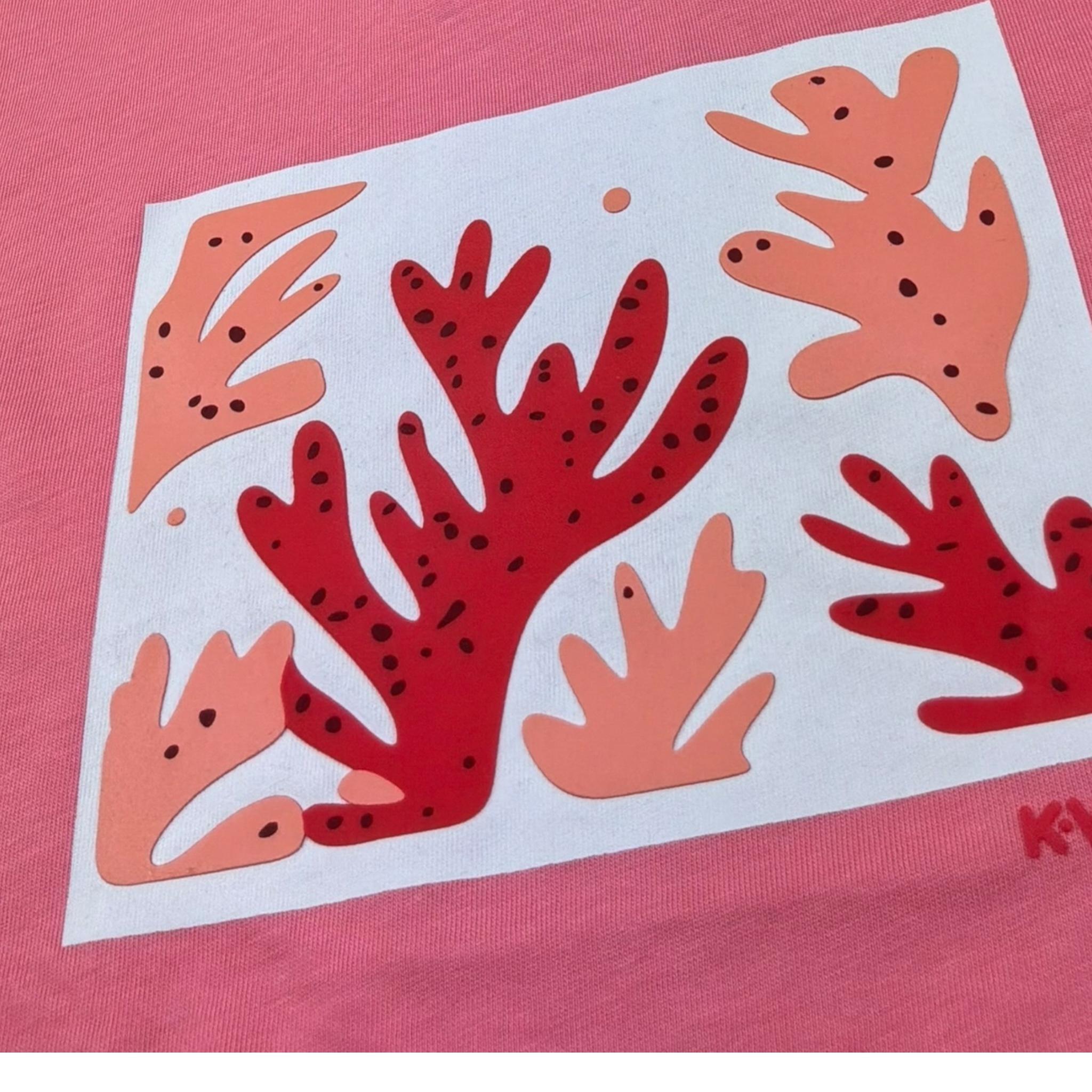 K-Way T-Shirt Girocollo Tinta Unita con Stampa per Bambina K2151RW ROSA K-WAY 