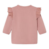 NAME IT felpa girocollo tinta unita con ricami Rosa per Neonata 13225704 ROSA NAME IT 