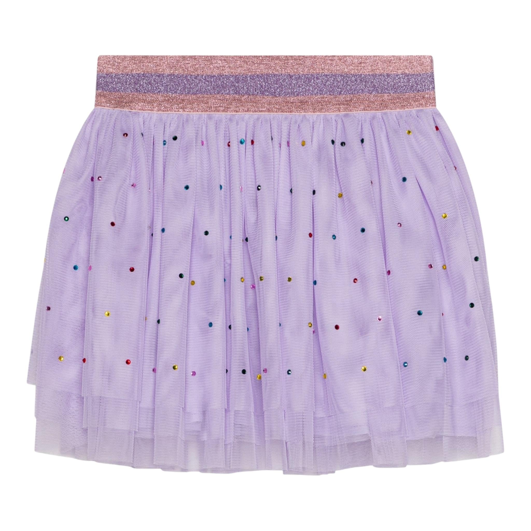 Stella Mccartney Gonna In Tulle Tinta Unita con Brillantini per Bambina TW7B21 LILLA STELLA McCARTNEY 