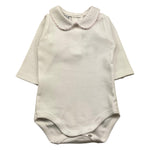 BABIDU body tinta unita con colletto Bianco per Neonata DNFOEROS BIANCO BABIDU 