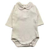 BABIDU body tinta unita con colletto Bianco per Neonata DNFOEROS BIANCO BABIDU 