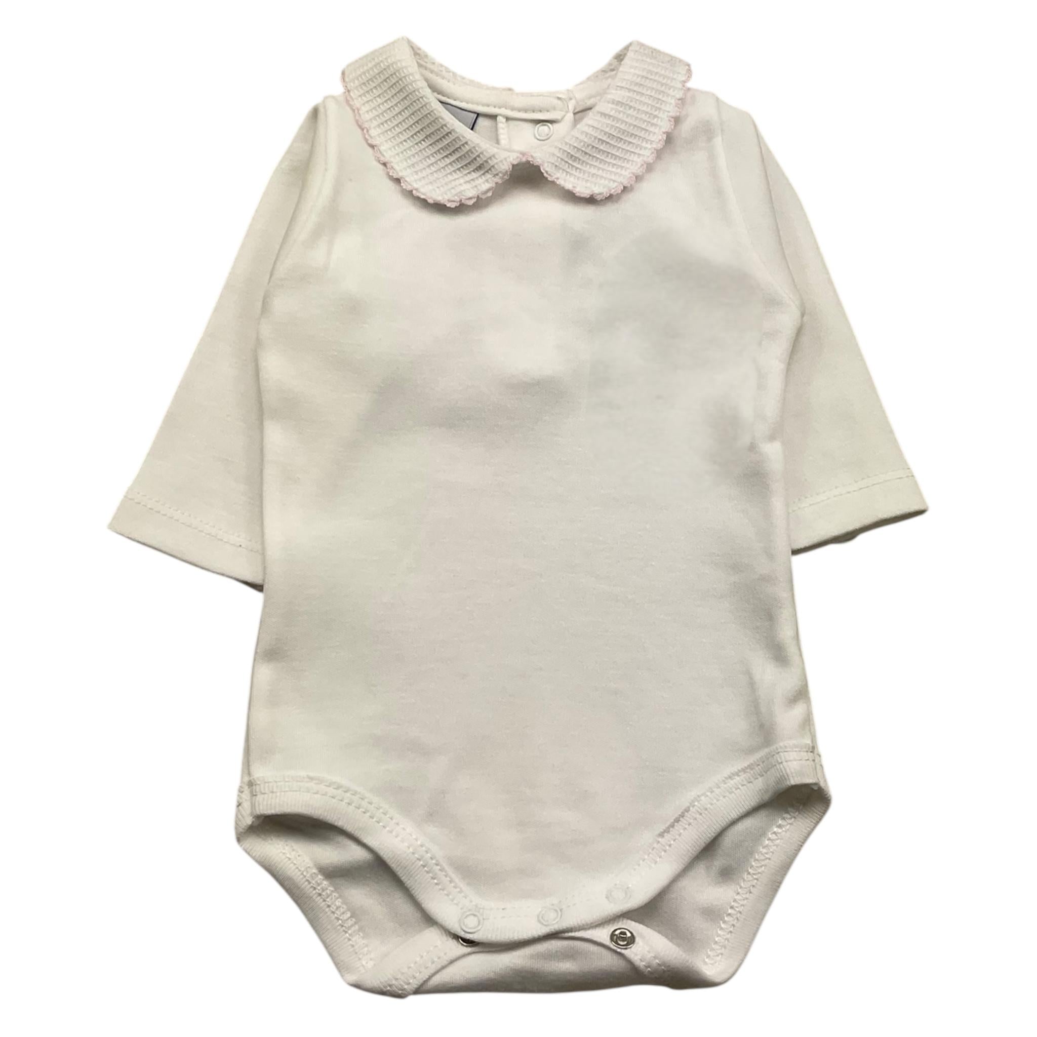 BABIDU body tinta unita con colletto Bianco per Neonata DNFOEROS BIANCO BABIDU 