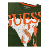 GUESS shirt girocollo tinta unita con stampa Verde per Bambino L4BI03I3Z14 VERDE GUESS 