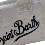 Saint Barth Borsa Tinta Unita con Stampa E Tracolla per Bambina 00434L BIANCO SAINT BARTH 