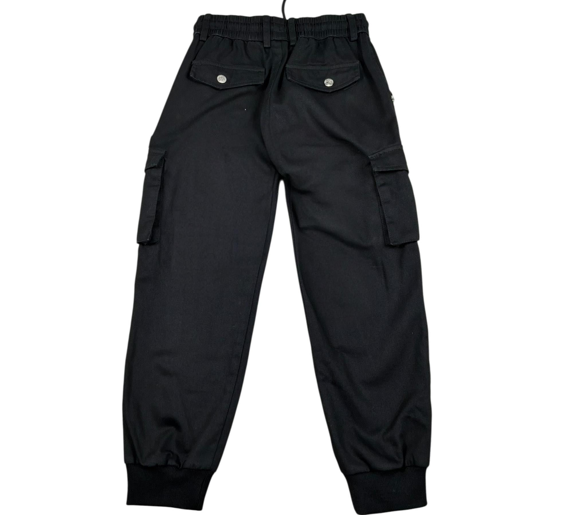 John Richmond Pantalone Tinta Unita con Elastico In Vita per Bambino RBP26160PA NERO JOHN RICHMOND 