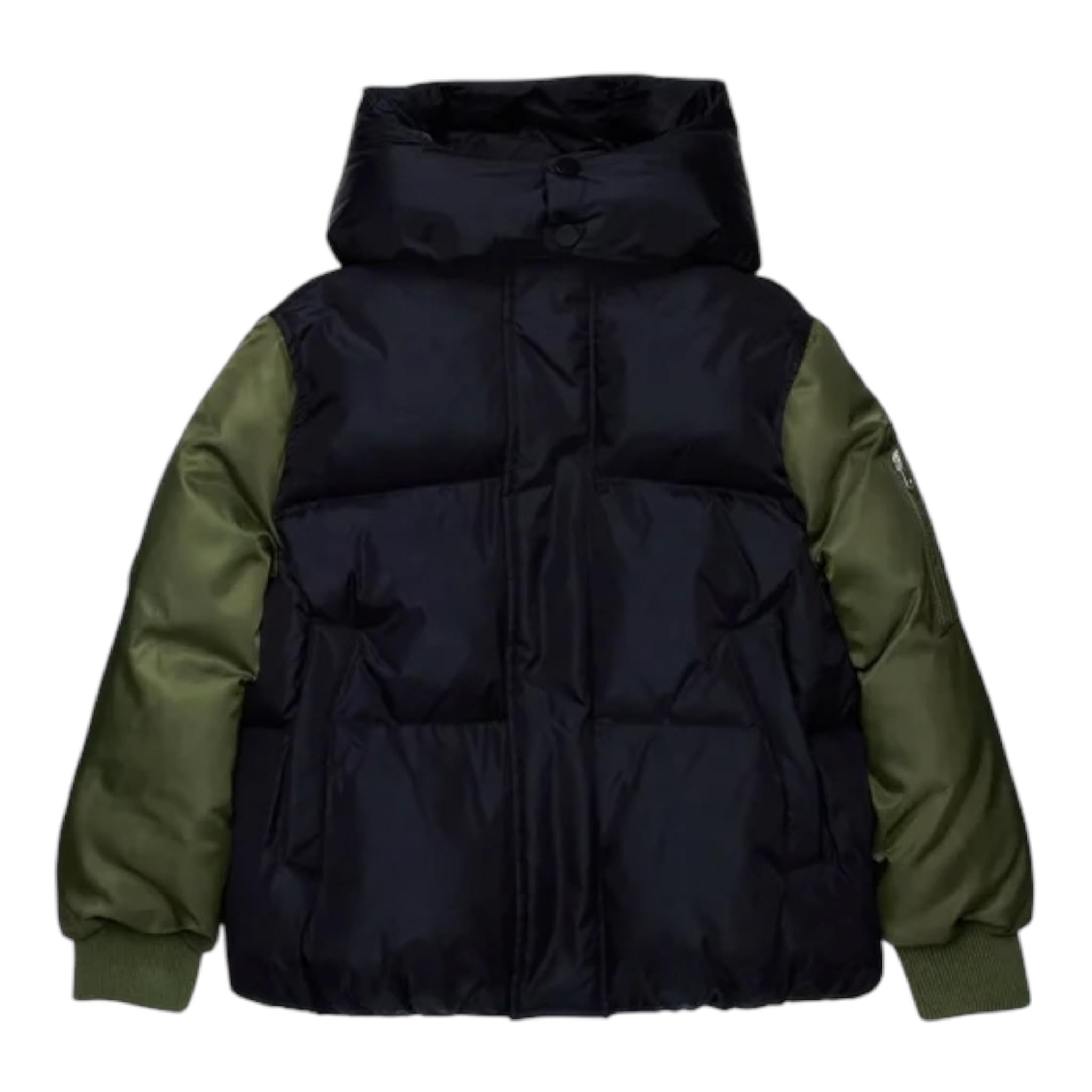 MAISON MARGIELA giubbino tinta unita con maniche in contrasto Nero per Bambino M60614 NERO MAISON MARGIELA 