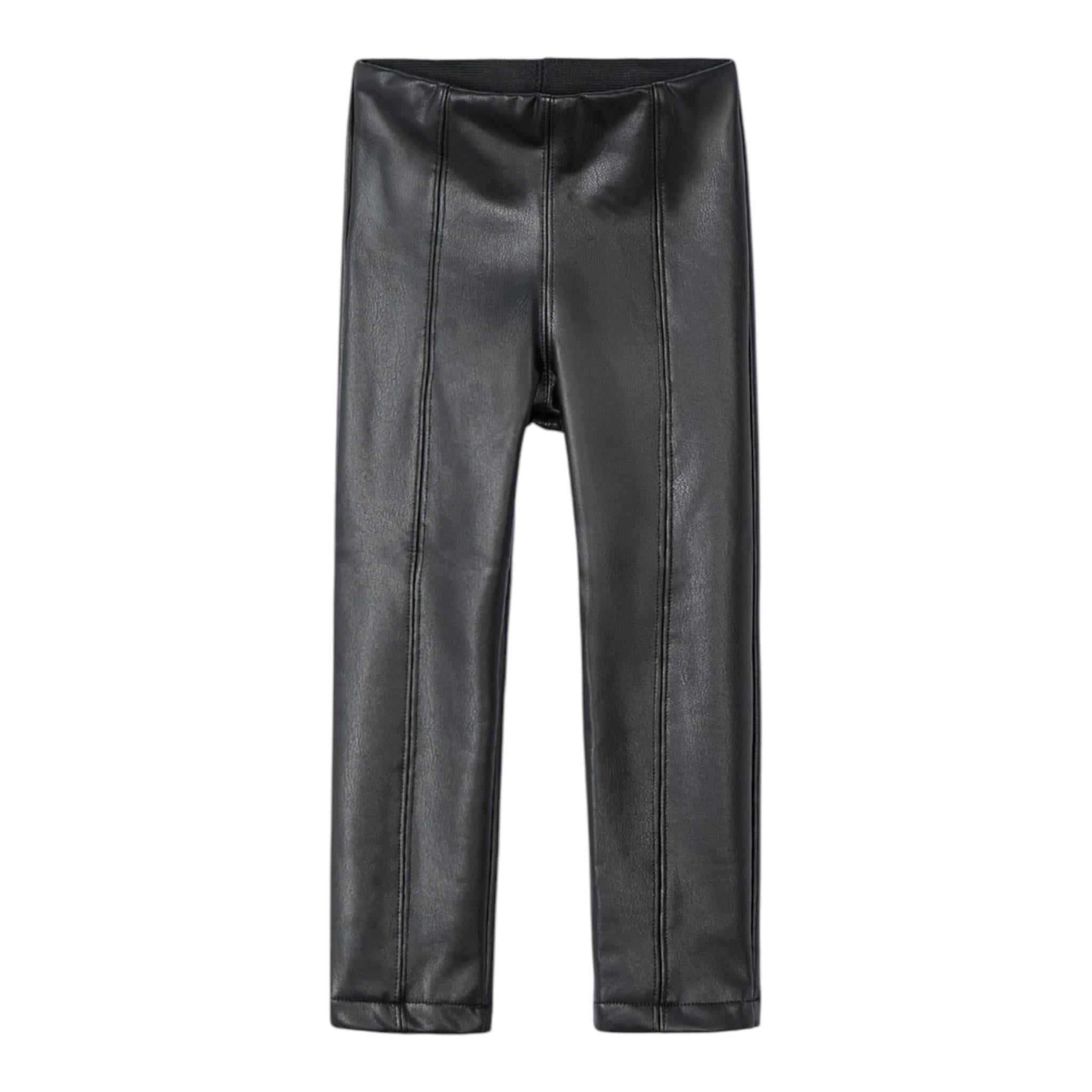 MAYORAL leggins in ecopelle tinta unita Nero per Bambina 4701 NERO MAYORAL 