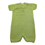 Gughelino Pagliaccetto In Filo Tinta Unita con Colletto In Contrasto per Neonata 3041 VERDE GUGHELINO 