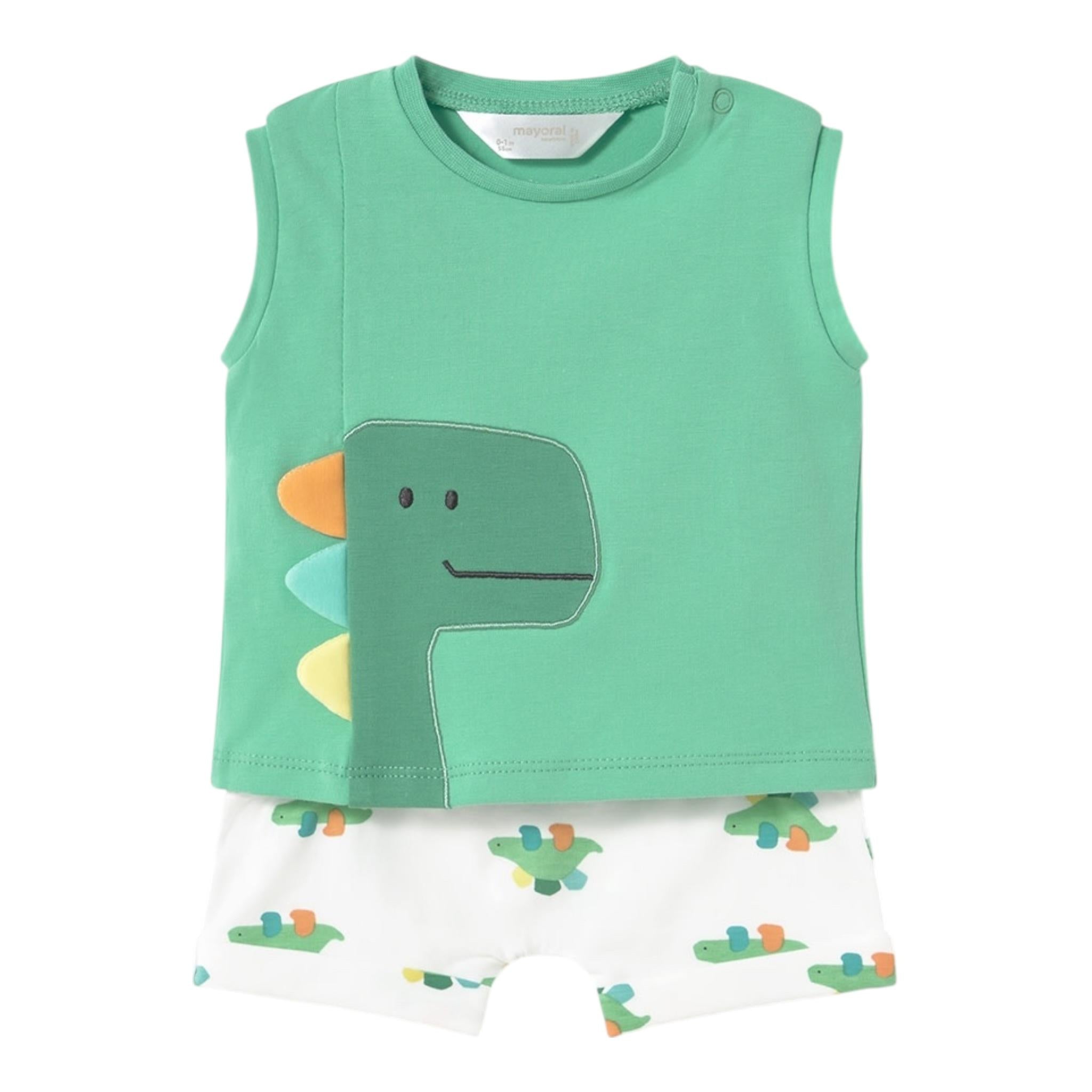 Mayoral Completo 2 Pezzi Canotte-Bermuda per Neonato 1625 VERDE MAYORAL 