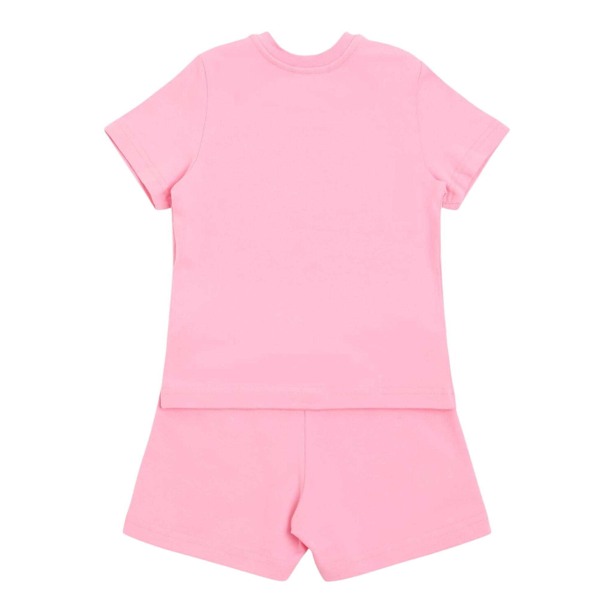 Dsquared2 Completo 2 Pezzi T-Shirt-Short tinta unita Rosa per Neonata DQ2877 ROSA DSQUARED2 