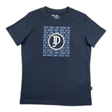 Dan John T-Shirt Girocollo Tinta Unita Cn Stampe In Contrasto Blu Per Bambino