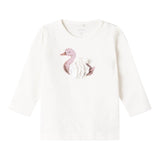 NAME IT shirt tinta unita girocollo con stampa Bianco per Neonata 13225644 BIANCO NAME IT 