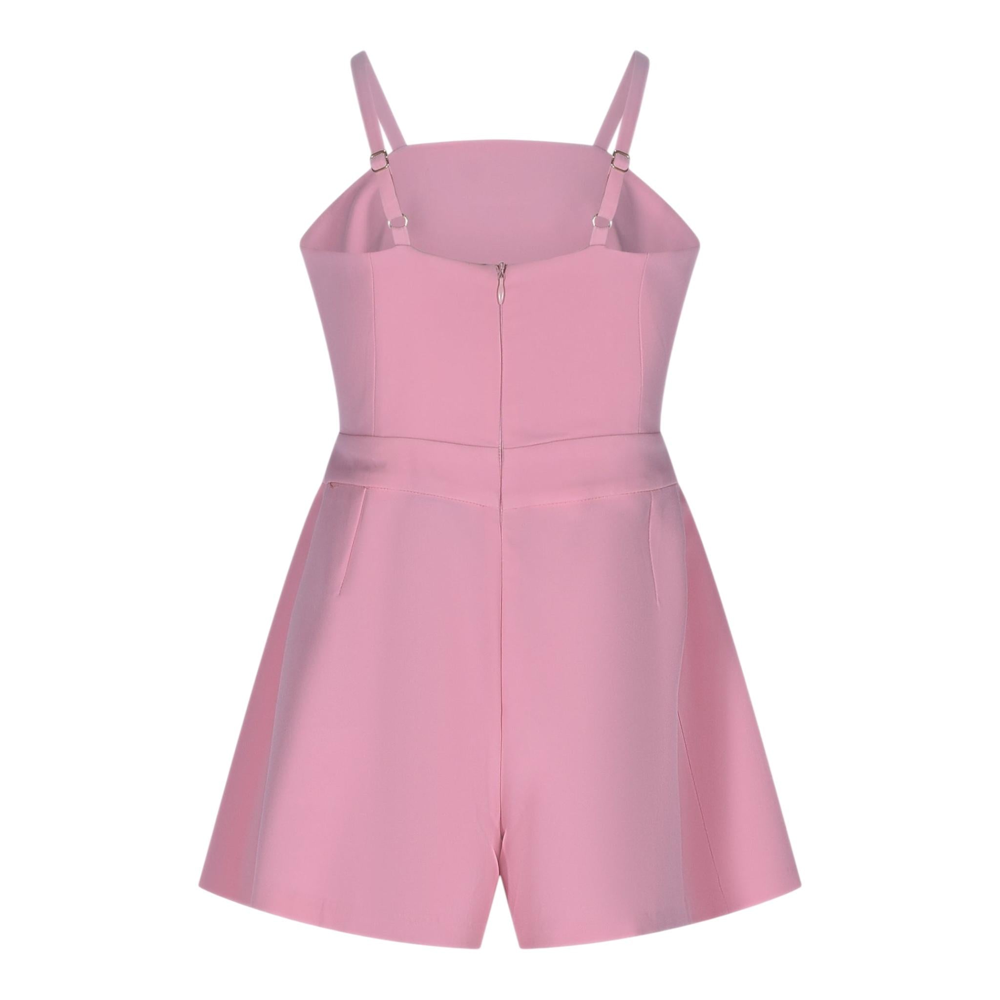 Marc Ellis Tuta Intera Tinta Unita con Bretelle E Stampa per Bambina JMJJP01161 ROSA MARC ELLIS 