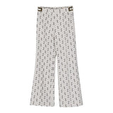 Elisabetta Franchi Pantalone tinta unita Stampe Logo Panna per Bambina EFPA192 PANNA ELISABETTA FRANCHI 