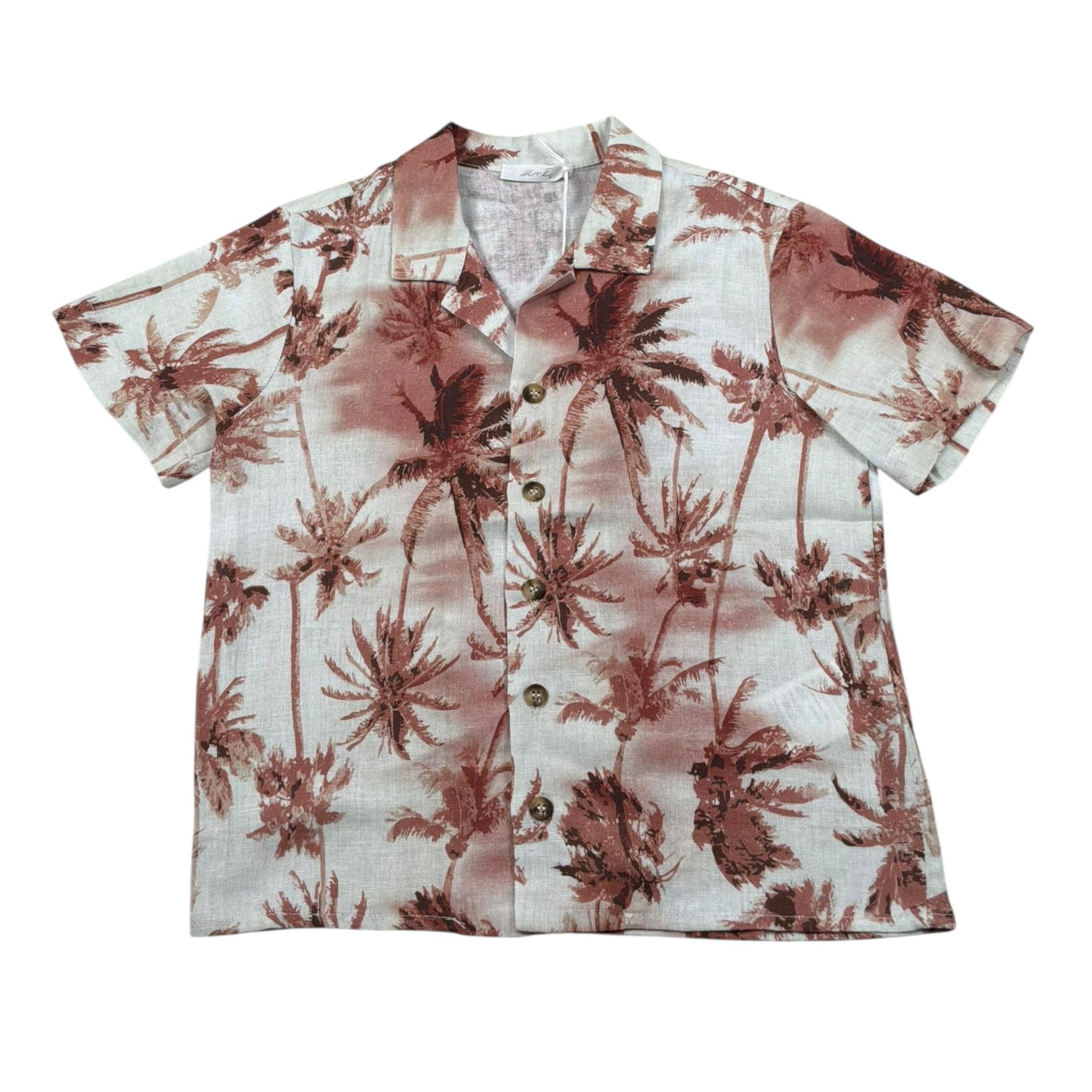 M+E' Camicia Mezza Manica Stampa Fantasia Panna per Bambino CAMM PANNA M+E' 