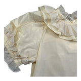 A' La Page Camicia Mezza Manica Tinta Unita per Bambina LIATRIS GIALLO A' LA PAGE 