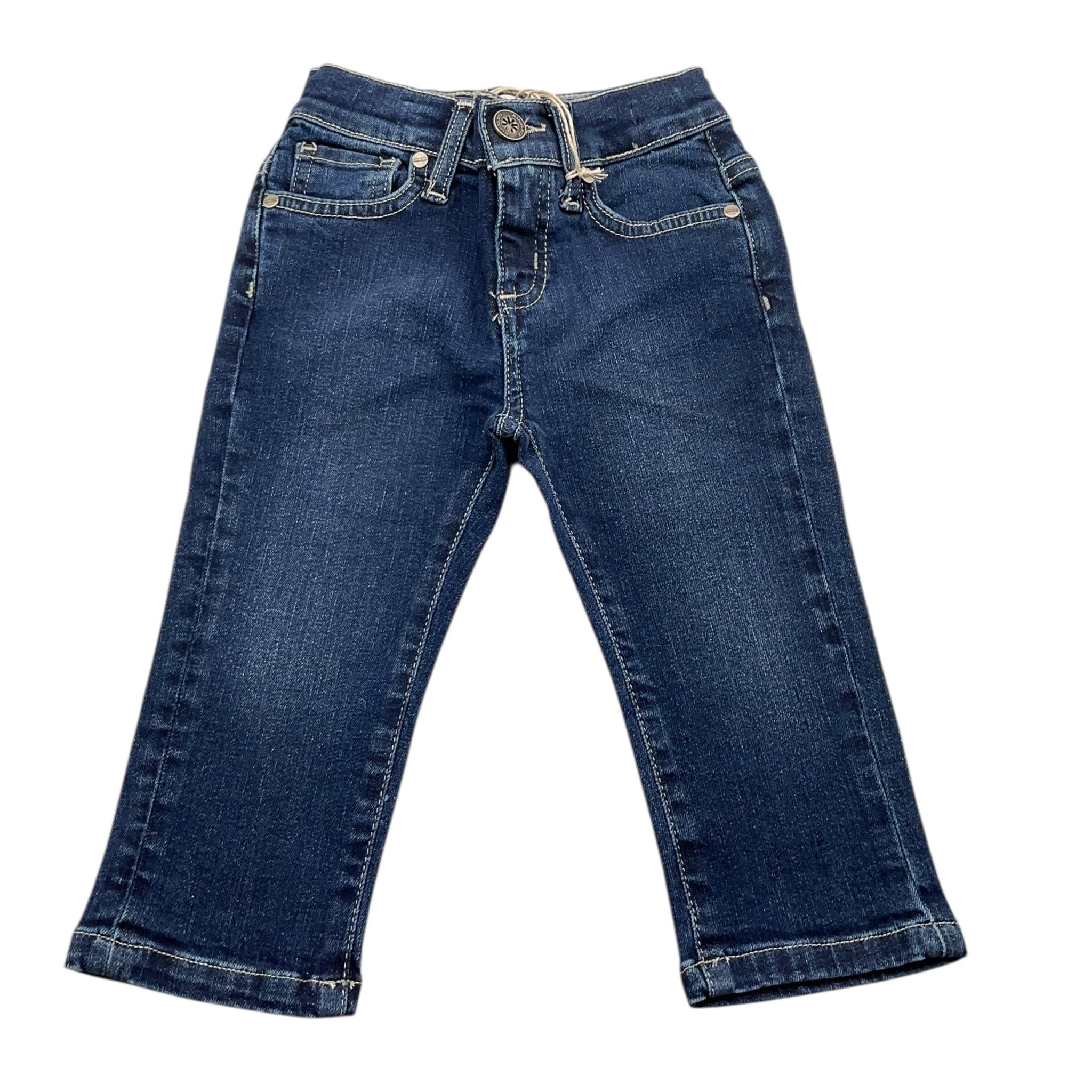 MANUEL RITZ jeans tinta unita con girovita regolabile Blu per Neonato MR2739 BLU MANUEL RITZ 