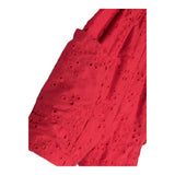 Monnalisa Short Tinta Unita Traforato con Elastico In Vita per Bambina 11C41 ROSSO MONNALISA 