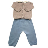 BABY LORD completo3 pezzi maglia-pantalone-babbucce Azzurro per Neonato 522 AZZURRO BABY LORD 