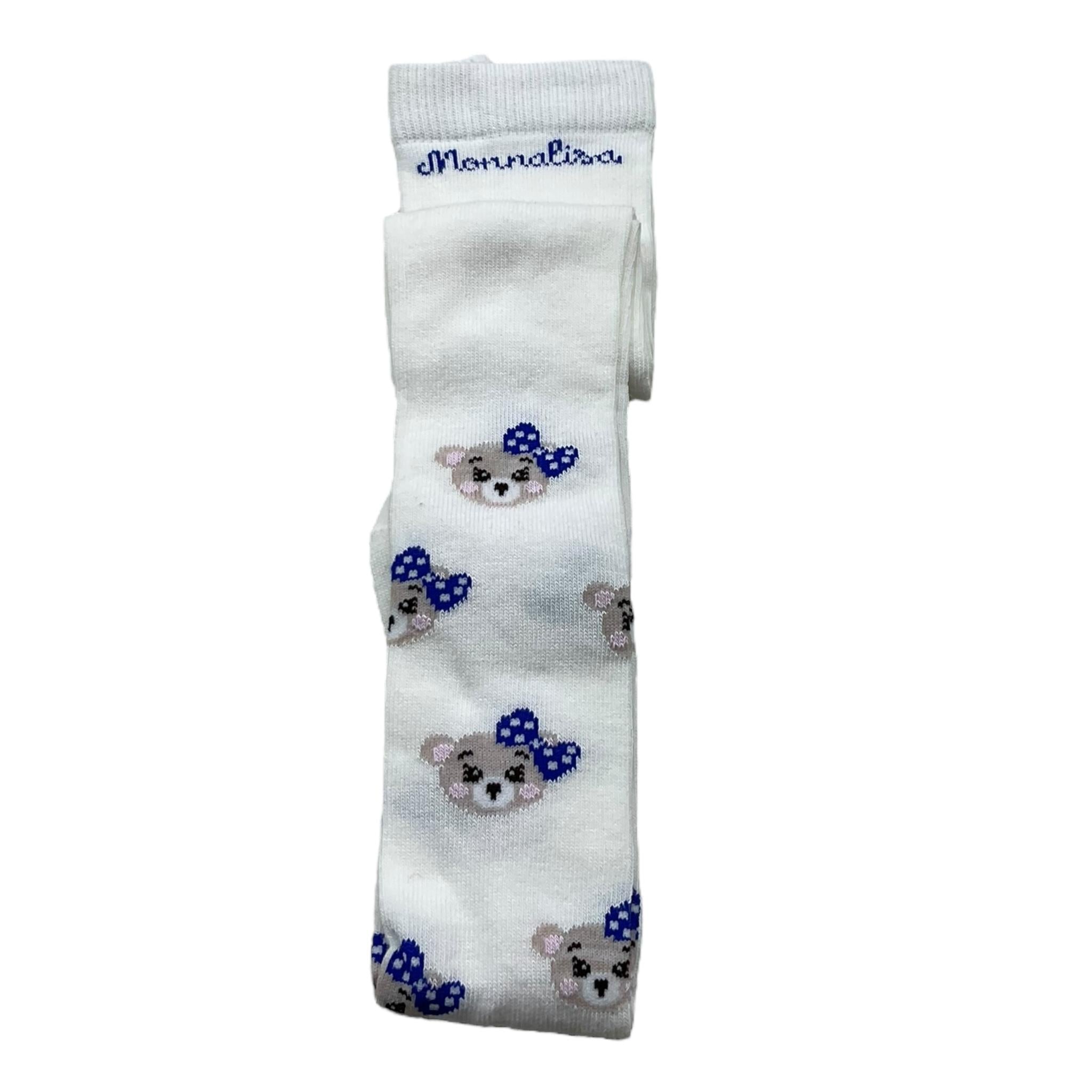 MONNALISA calze tinta unita con stampa  Panna per Bambina 39D009JX PANNA MONNALISA 