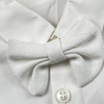 Isabel & Martinez Set Camicia-Papillion Tinta Unita per Neonato IM24B91 BIANCO ISABEL & MARTINEZ 