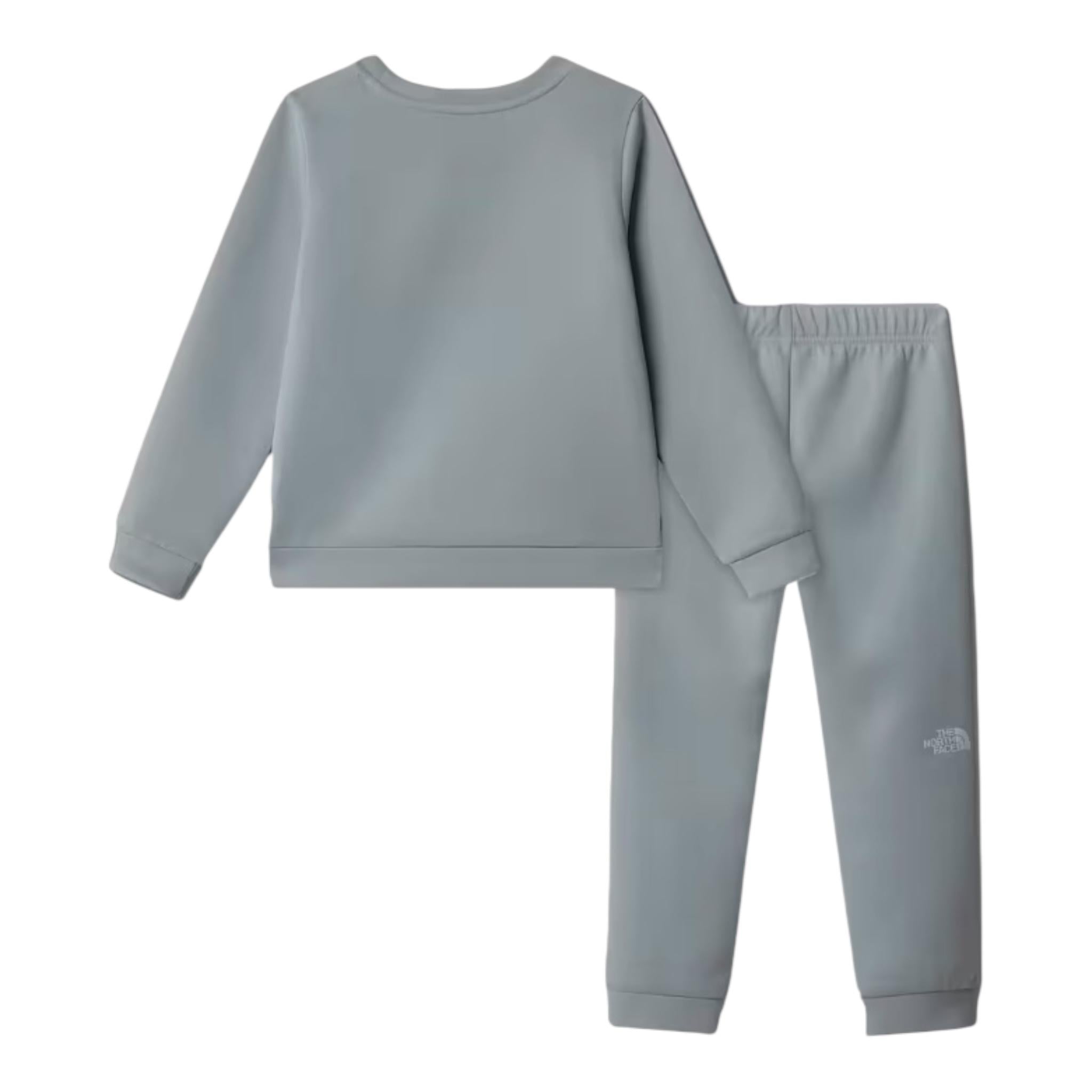 The North Face Completo 2 Pezzi Felpa-Pantalone per Neonato NF0A89H3A0M GRIGIO THE NORTH FACE 