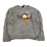 TO be too maglia tinta unita con applicazioni Grigio per Bambina TFBF24M637X GRIGIO TO be too 