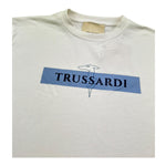 Trussardi T-Shirt Girocollo Tinta Unita con Stampa per Bambino TBP26108TS BIANCO TRUSSARDI 