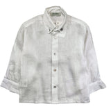 Paio Crippa Camicia Manica Lunga Tinta Unita Bianco Per Neonato