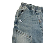 Daniele Alessandrini Jeans Tinta Unita con Elastico In Vita per Neonato 1295PD00171X AZZURRO DANIELE ALESSANDRINI 