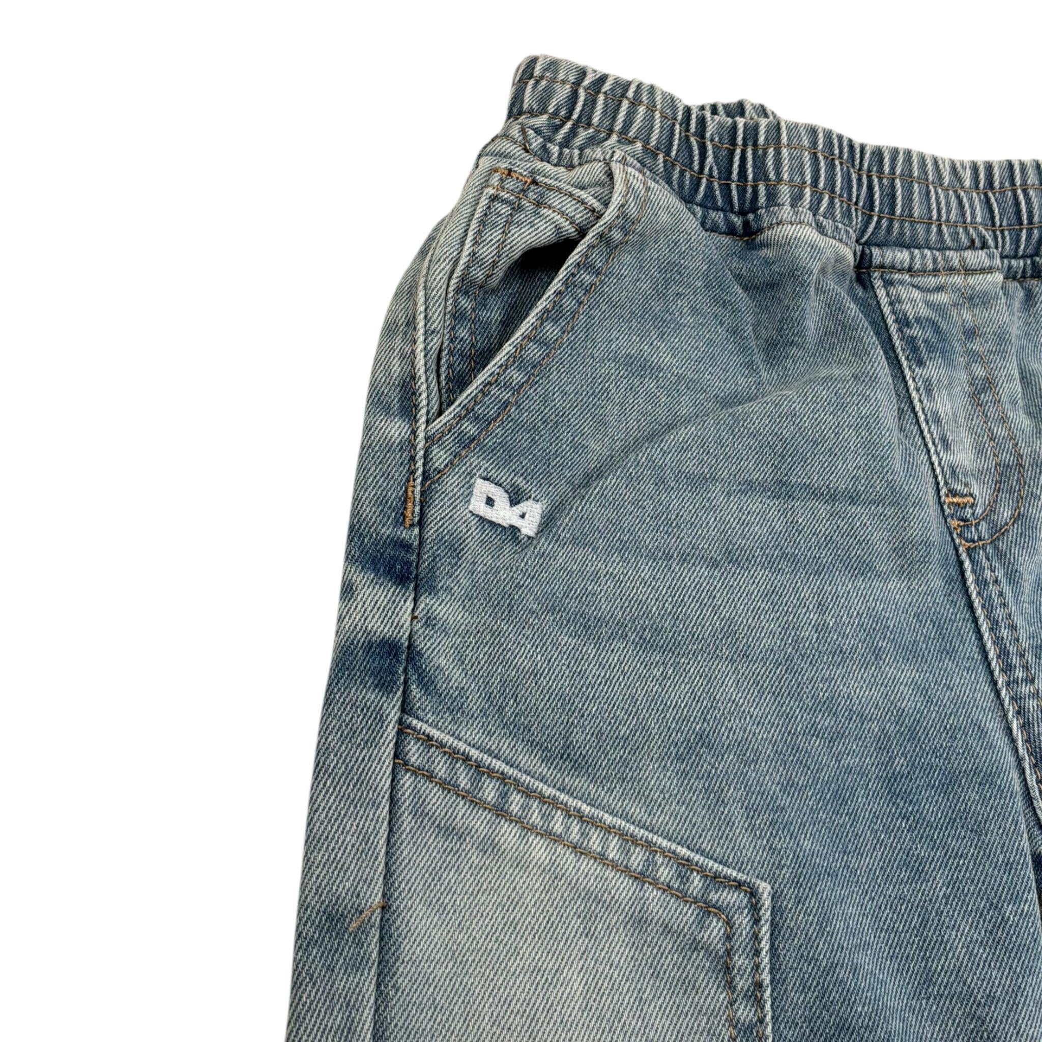 Daniele Alessandrini Jeans Tinta Unita con Elastico In Vita per Neonato 1295PD00171X AZZURRO DANIELE ALESSANDRINI 