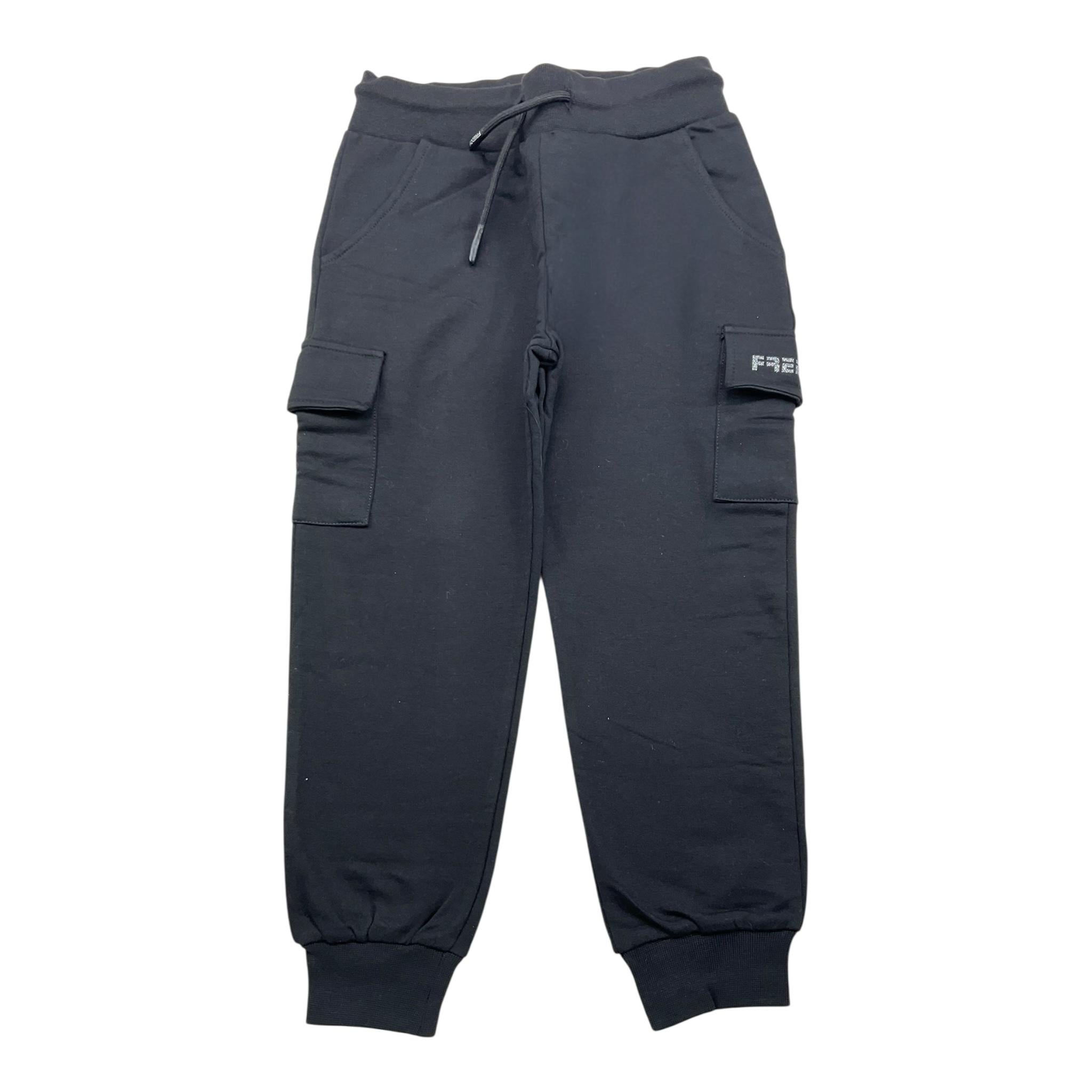 FREDDY pantalone modello tuta tinta unita con logo Nero per Bambina FR1776 NERO FREDDY 
