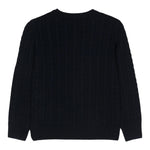 IL GUFO maglia tinta unita con trecce Blu per Bambino A24MA332EM220J BLU IL GUFO 