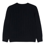 IL GUFO maglia tinta unita con trecce Blu per Bambino A24MA332EM220J BLU IL GUFO 
