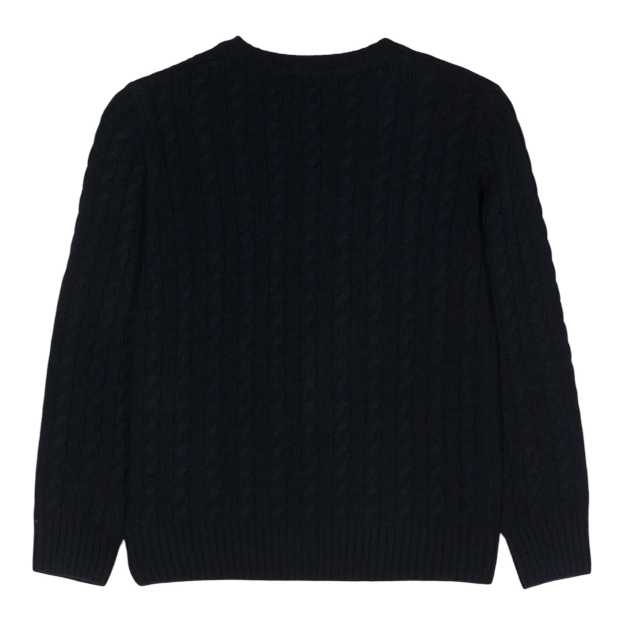 IL GUFO maglia tinta unita con trecce Blu per Bambino A24MA332EM220J BLU IL GUFO 