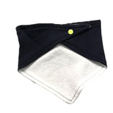 Bikkembergs Bavetta Tinta Unita Con Stampa Logo Blu Per Neonato