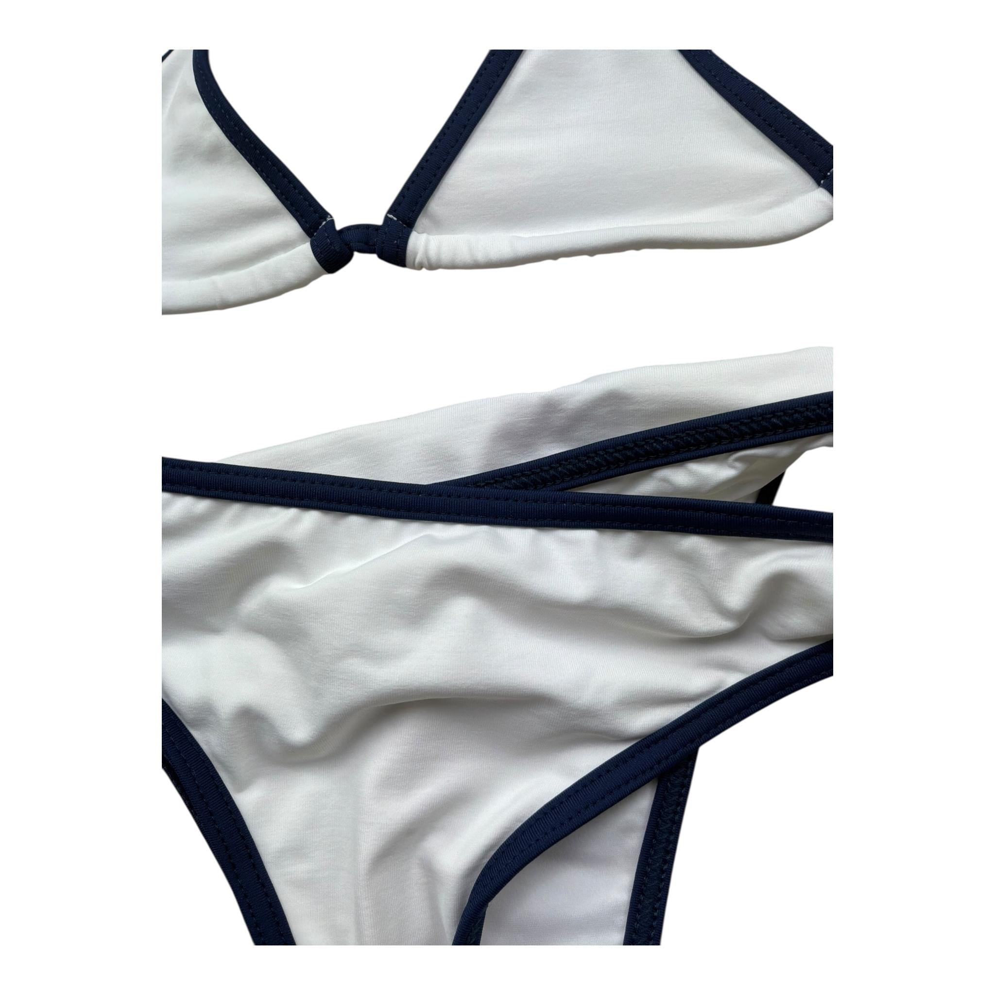 Saint Barth Costume 2 Pezzi Triangolo-Slip per Bambina 00663L BIANCO SAINT BARTH 