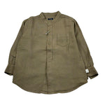 Il Gufo Camicia Manica Lunga Tinta Unita Collo Coreano per Neonato P21CL016L6006N VERDE IL GUFO 