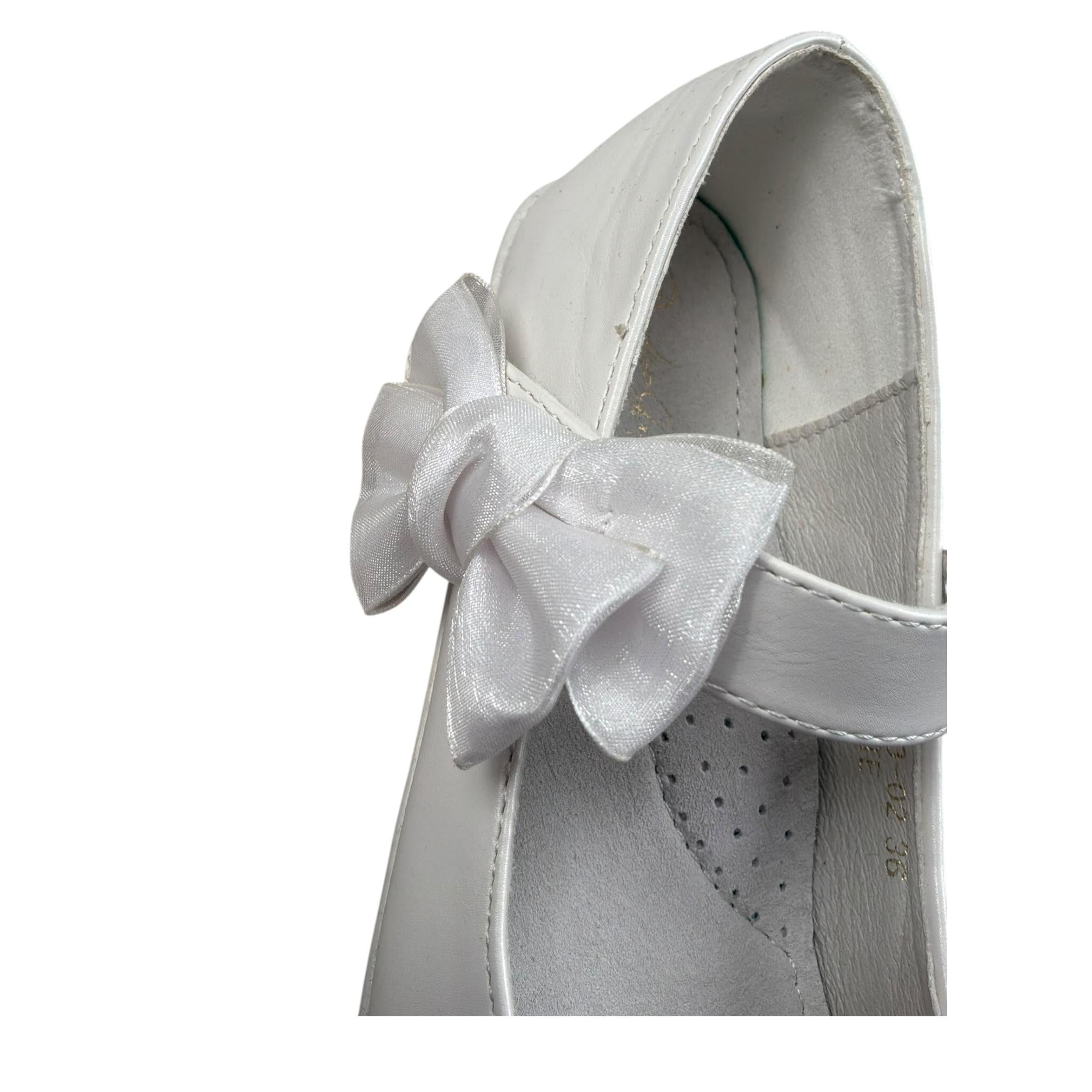 Les Gamins Ballerina Tinta Unita con Fiocco per Bambina 9073 BIANCO LES GAMINS 