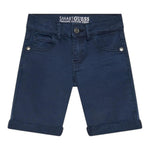 Guess Bermuda Tinta Unita con Girovita Regolabile per Neonato N1RD03WE620N BLU GUESS 