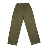 Dondup Pantalone Modello Cargo Tinta Unita Con Elastico In Vita Verde Per Bambino