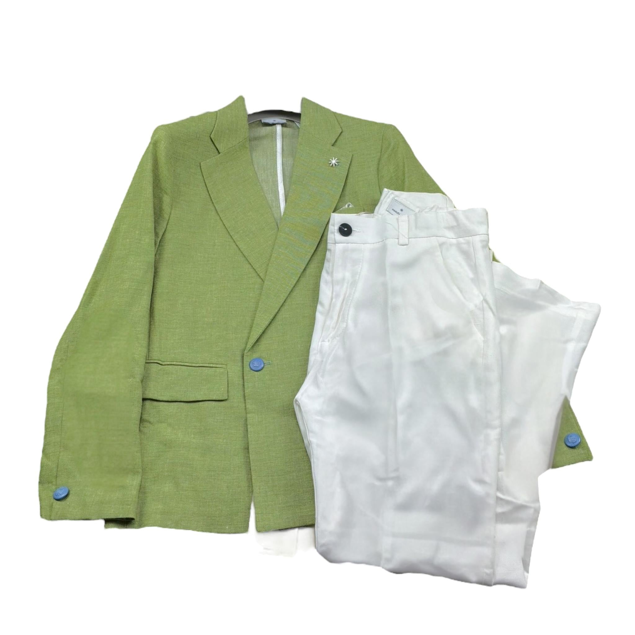 Manuel Ritz Completo 2 Pezzi Giacca-Pantalone  per Bambino MR2917 VERDE MANUEL RITZ 