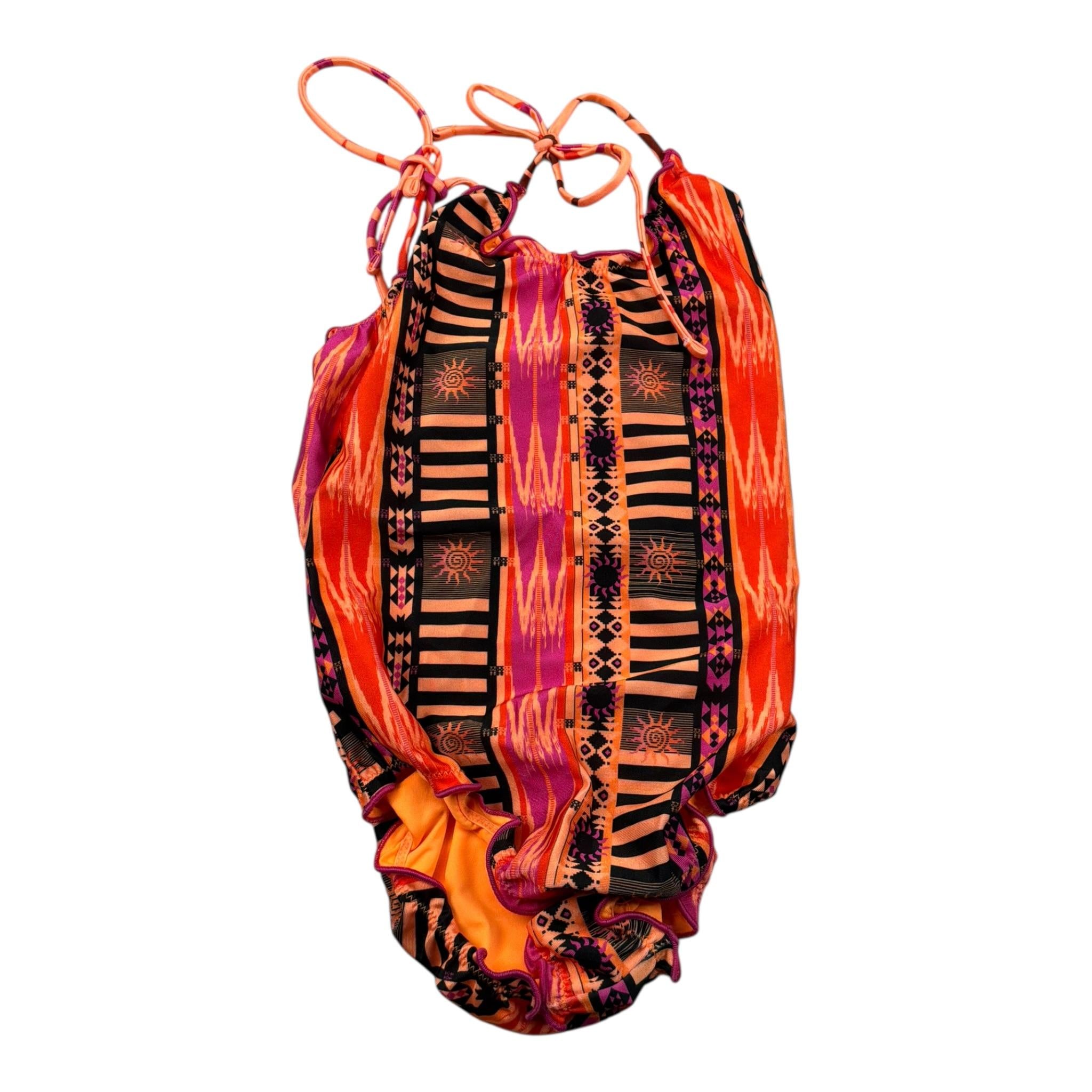 F**K Costume Intero Stampa Fantaisa per Bambina FJ25G2F07MKX41X ARANCIONE F**K 