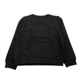 LIU JO felpa chiusa girocollo tint unita con stampa logo Nero per Bambina KF4025XX NERO LIU JO 