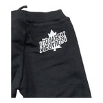 DSQUARED2 pantalone tuta tinta unita con logo Nero per Bambino DQ1801J NERO DSQUARED2 