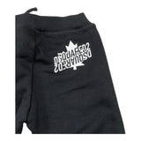 DSQUARED2 pantalone tuta tinta unita con logo Nero per Bambino DQ1801J NERO DSQUARED2 