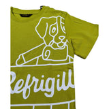 Refrigiwear T-Shirt Girocollo Tinta Unita con Stampa per Bambino 433TRMBS25 VERDE REFRIGIWEAR 